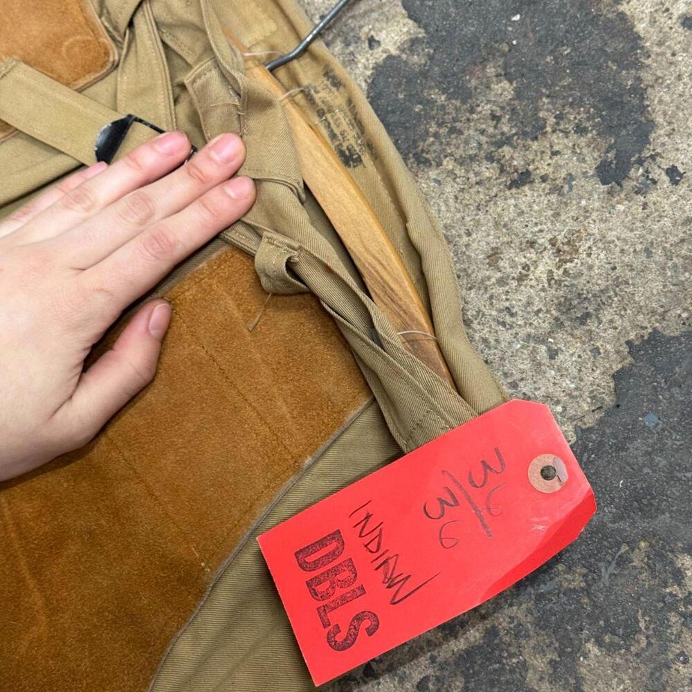 Vintage 1940s 50s Genuine Suede Western Film Costume Chap Bellbottom Trousers - Picture 5 of 8